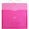 JAM Paper Letter Booklet Plastic Envelopes with Button & String Tie Closure, 12ct.